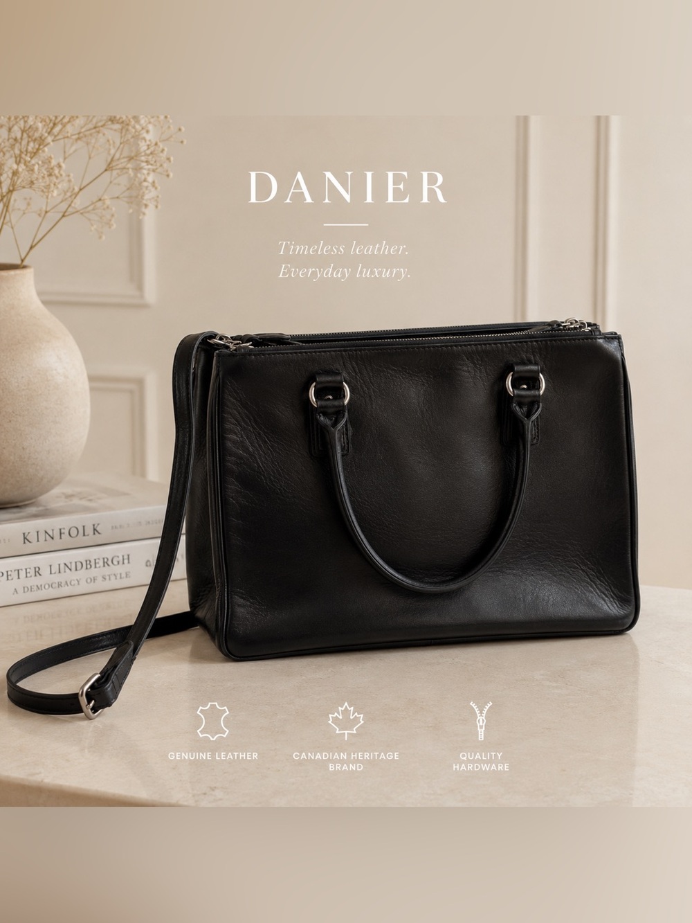 Danier Black Leather shoulder bag
